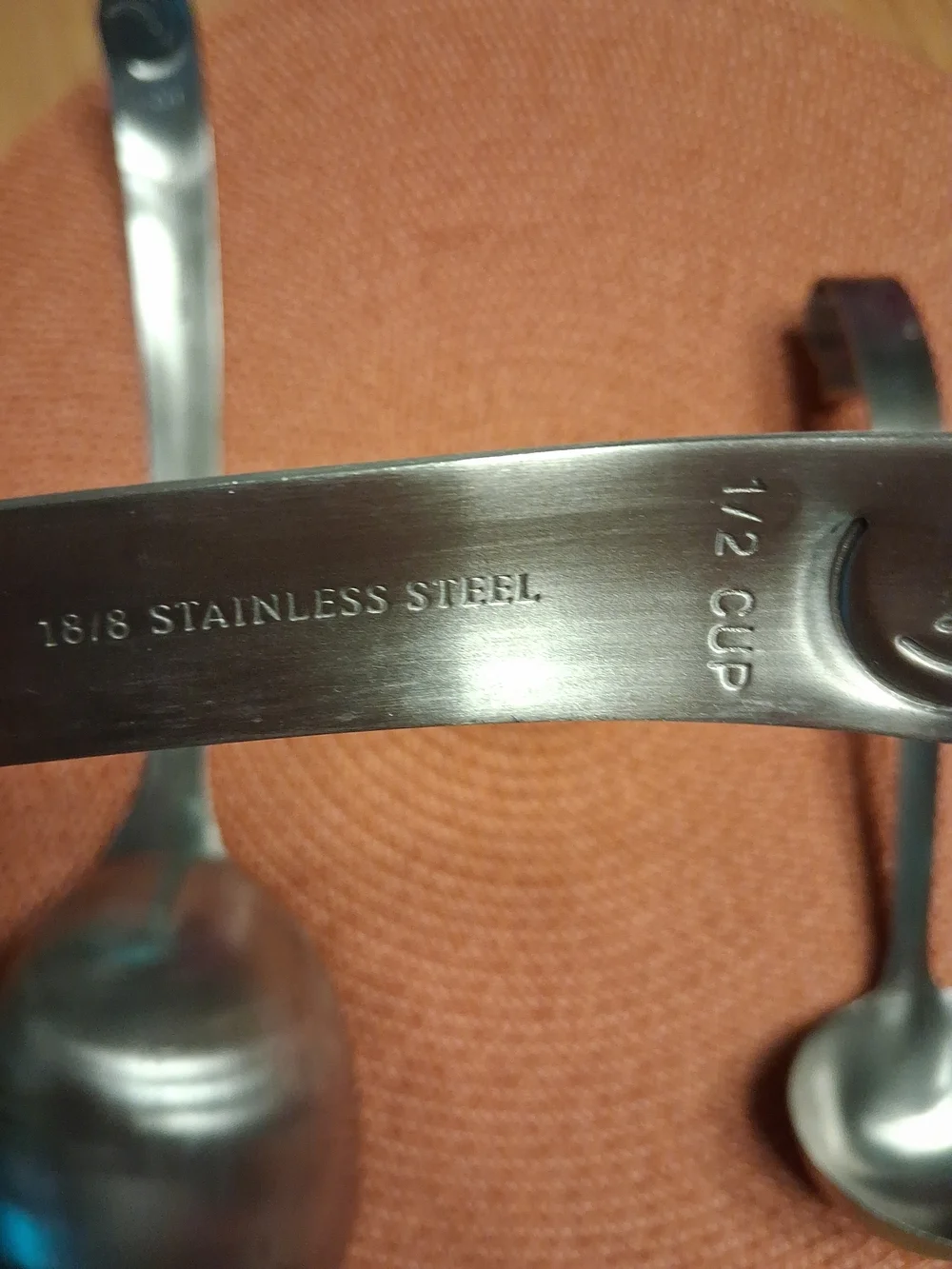 Weight Watchers Measuring Serving Spoons 1 Cup, 1/2 Cup, 1/4 Cup Stainless Steel